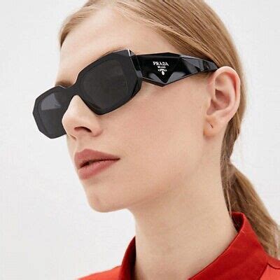 prada sunglasses pr ws 17|Prada PR 17WS 49 Dark Grey & Black Sunglasses .